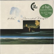 A-Ha Scoundrel Days - Hype Sticker UK vinyl LP