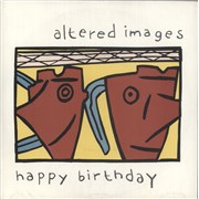 Altered Images Happy Birthday - P/S - Inj UK 7" vinyl