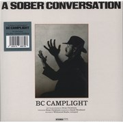 BC Camplight A Sober Conversation - Blue and Green Vinyl - Autographed Lyric Book UK vinyl LP