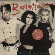 Bananarama True Confessions - Hype sticker UK vinyl LP