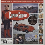 Barry Gray Captain Scarlet - Red Vinyl UK 7" vinyl