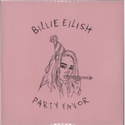 Billie Eilish Party Favor - Pink Vinyl + Sealed UK 7" vinyl