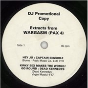 Captain Sensible Extracts From Wargasm UK 7" vinyl Promo