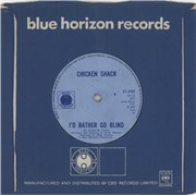 Click here for more info about 'Chicken Shack - I'd Rather Go Blind - Solid'