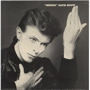 David Bowie Heroes - Laminated - Black Label UK vinyl LP