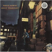 David Bowie The Rise And Fall Of Ziggy Stardust - Hype-Sticker + Factory Sample Sticker - EX UK vinyl LP Promo