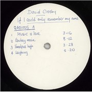 Click here for more info about 'David Crosby - If I Could Only Remember My Name - Test Pressing'