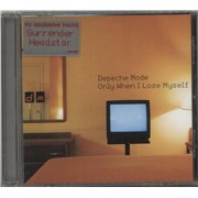 Depeche Mode Only When I Lose Myself + Promo Postcard UK CD single