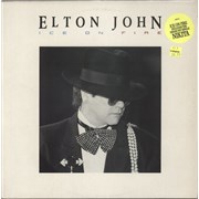 Click here for more info about 'Elton John - Ice On Fire - Hype Stickered sleeve'