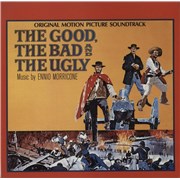 Ennio Morricone The Good, The Bad And The Ugly + Promo Sticker UK vinyl LP Promo