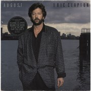 Eric Clapton August - Hype Stickered UK vinyl LP