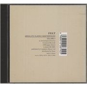 Click here for more info about 'Felt - Absolute Classic Masterpieces Volume II - No Obi'