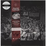 Click here for more info about 'Frank Turner - Undefeated - Blue & White Split Vinyl - Autographed Obi'