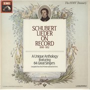 Franz Schubert Schubert Lieder on Record 1898-1952 UK vinyl box set