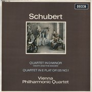 Franz Schubert Schubert: Quartet In D Minor ‘Death And The Maiden’ / Quartet In E Flat Op. 125 No.1 UK vinyl LP