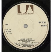 Click here for more info about 'Hawkwind - Silver Machine - 1st - Solid'