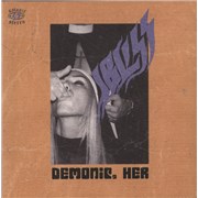 Click here for more info about 'Ibliss - Demonic, Her - Orange and Purple Pinwheel Sawblade Vinyl'