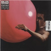 Idles Ultra Mono - Clear w/ Black Yolk - Hype-sticker UK vinyl LP