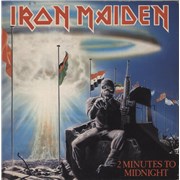 Iron Maiden 2 Minutes To Midnight - Inj - Factory Sample UK 7" vinyl Promo