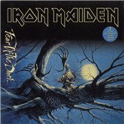 Iron Maiden Fear Of The Dark + Stickered & Insert - VG UK 2-LP vinyl set