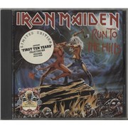 Iron Maiden Run To The Hills - Stickered + Voucher UK CD single