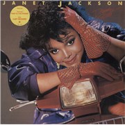 Janet Jackson Dream Street - Hype Stickered UK vinyl LP