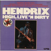 Click here for more info about 'Jimi Hendrix - High, Live 'n Dirty - Red Vinyl - VG'