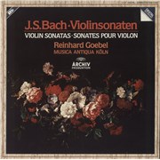 Johann Sebastian Bach Violin Sonatas Germany 2-LP vinyl set