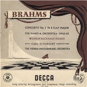Johannes Brahms Brahms: Concerto No. 2 In B Flat Major For Piano & Orchestra · Opus 83 UK vinyl LP