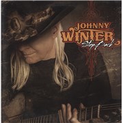 Johnny Winter Step Back - Clear With Red & White Splatter Vinyl USA vinyl LP