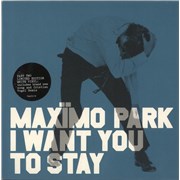 Maximo Park I Want You To Stay - White Vinyl UK 7" vinyl