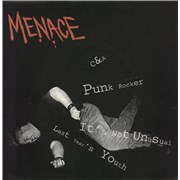 Menace Punk Rocker Germany 7" vinyl
