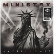 Ministry Amerikkkant - Red With Black Splatter Vinyl - Sealed USA vinyl LP