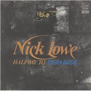 Nick Lowe Halfway To Paradise Spain 7" vinyl Promo