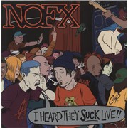 Click here for more info about 'NoFX - I Heard They Suck Live! - Clear With White Splatter Vinyl'
