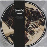 Oasis Be Here Now - 25th Anniversary + VIP Sticker - EX UK picture disc LP