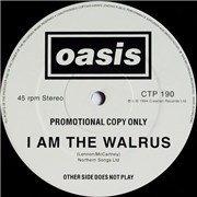 Oasis I Am The Walrus UK 12" vinyl Promo