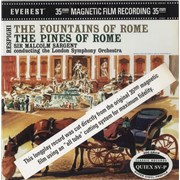 Ottorino Respighi The Fountains Of Rome / The Pines Of Rome - 200gm Vinyl USA vinyl LP
