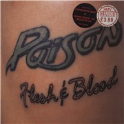 Poison Flesh & Blood - Hype Stickered UK vinyl LP