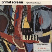 Primal Scream Higher Than The Sun - Release date sticker UK 7" vinyl