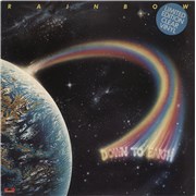 Rainbow Down To Earth - Clear - Stickered - Complete UK vinyl LP