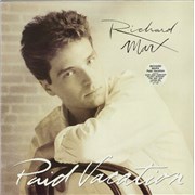 Richard Marx Paid Vacation - Hype Stickered UK vinyl LP