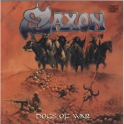 Click here for more info about 'Saxon - Dogs Of War - Sandy Vinyl + Stickers'