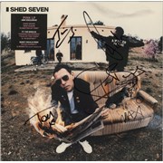 Shed Seven A Matter Of Time - Pink Vinyl + Autographed Sleeve + Wristband UK vinyl LP