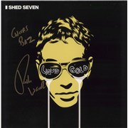 Shed Seven Liquid Gold - Yellow Vinyl - Autographed UK 2-LP vinyl set
