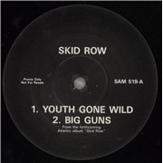 Skid Row (80s) Youth Gone Wild UK 12" vinyl Promo