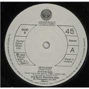 Status Quo Jealousy Ireland (republic of) 7" vinyl