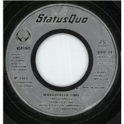 Status Quo Marguerita Time - Wide Centre UK 7" vinyl