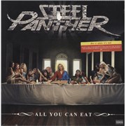 Steel Panther All You Can Eat - Yellow/Orange Vinyl - Sealed USA vinyl LP