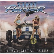 Steel Panther Heavy Metal Rules - Blue Splatter Vinyl - Sealed USA vinyl LP